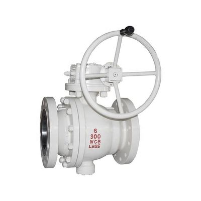 jakość  Cast Trunnion Ball Valve 2" - 40" API 6D Flange 2 Piece Cast Steel 300LB fabryka