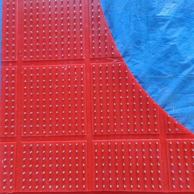 Czerwony mat antypoślizgowy typu ZP Rotary Atble 30mm Plastic Non Slip Mat For Drilling Rig