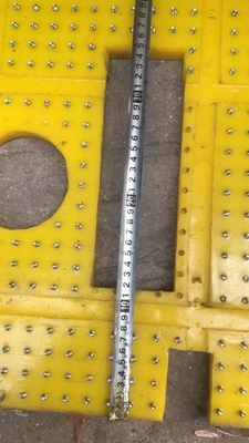 27 1/2 cala Matka antypoślizgowa Stolik obrotowy Kolor żółty 2100MM*1600MM Matka do wiertarki