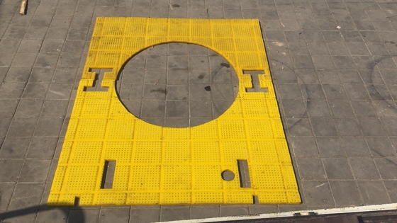 27 1/2 cala Matka antypoślizgowa Stolik obrotowy Kolor żółty 2100MM*1600MM Matka do wiertarki