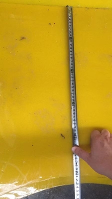 Polyuretanowy podkład antypoślizgowy na 37 1/2 cali maszyny obrotowej 30 mm grubość Żółty kolor 2200 mm * 1800 mm